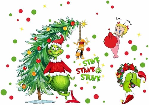 Miniatura 7 de Calcomanías de pared con texto en inglés "Merry Christmas", reutilizables, 3D, autoadhesivas, para fiestas, decoración de fiesta de Navidad, hogar,