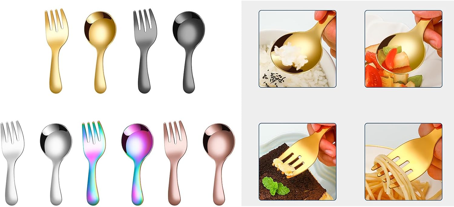 2PCS Versatile Spoon Fork Tableware Portable And Compact Cutlery Set For Camping Hiking And Outdoor Cooking
