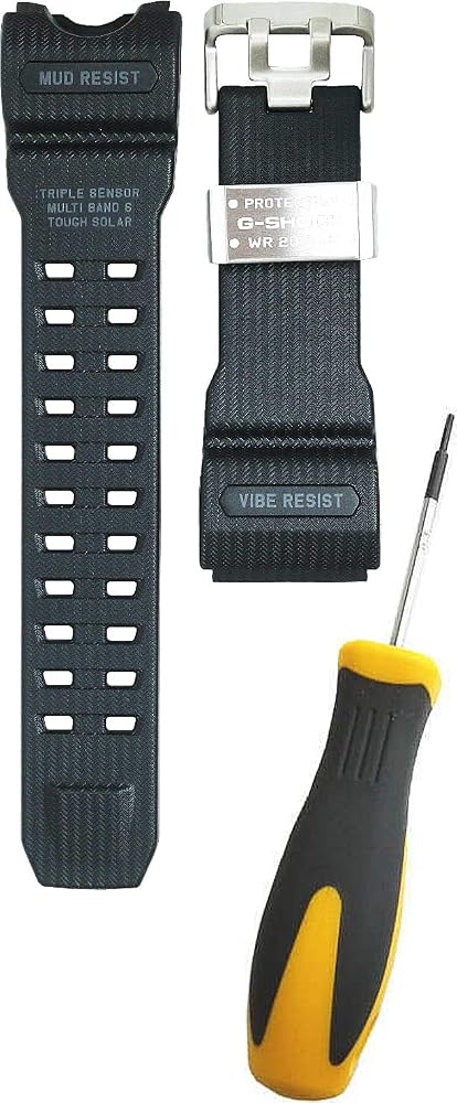: [カシオ] 純正品 GWG-1000 用 黒ベルト(バンド)+