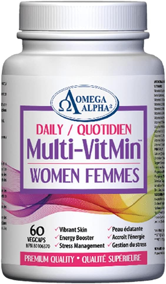 Omega Alpha Omega Alpha Daily Multi-VitMin™-Multi-vitamin and multi-mineral supplement-60 Caps (Women)