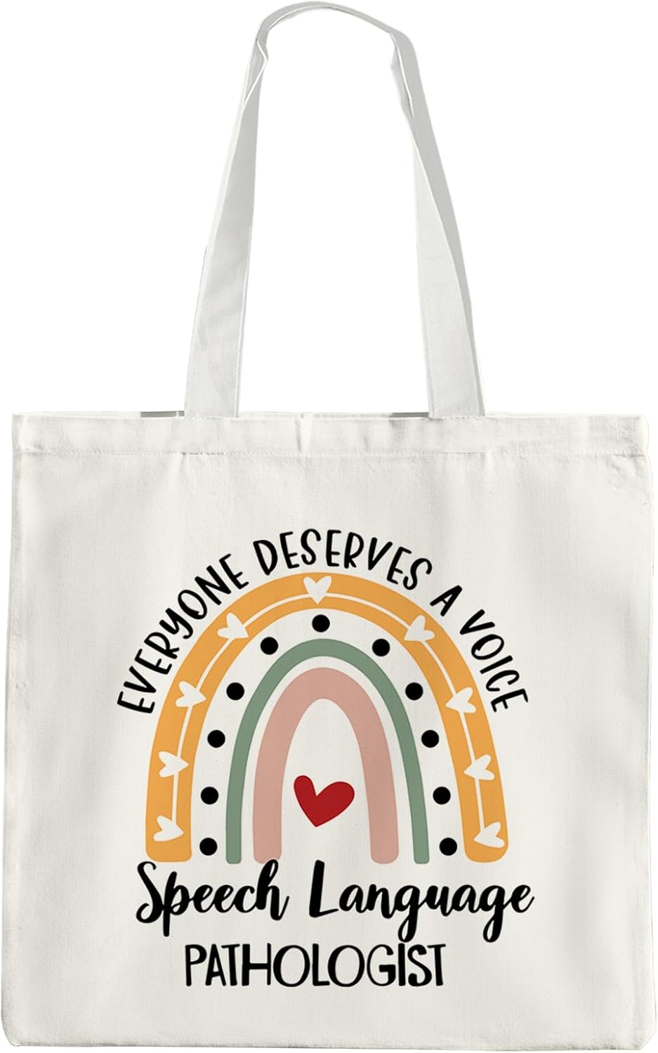 SLP Canvas Tote Bag - Speech Language Pathologist Reusable Tote Bags
