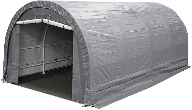 King Canopy 10x20 Dome Garage - Weatherproof Outdoor Storage Shelter, 245GSM Fabric