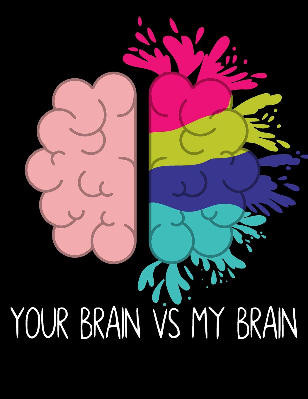 Your Brain vs My Brain: 8.5 x 11 101 Page Book Report Journal Workbook for Students
