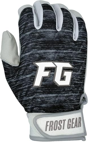 MaxBP Frost Gear Cold Weather Polar-Flex Batting Gloves, YM, White