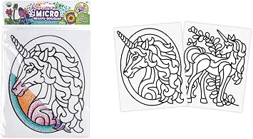 ORB- MGM-Micro Mosaics Unicorns-51372-DIY-Mosaic-21.5 cm-for Ages 8, 51372