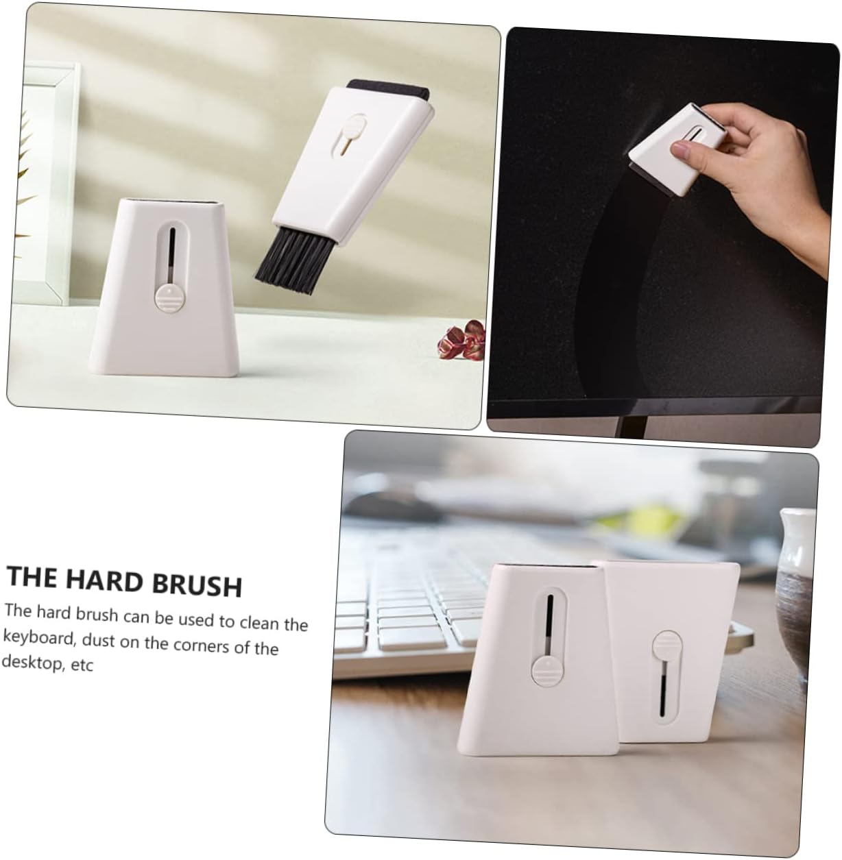 2pcs Multipurpose Cleaner Brush Set Small Double-Head Cleaning Brush for Keyboard Camera Screens and Home Use Multi-Functional Dust Removal Tool for Narrow Spaces