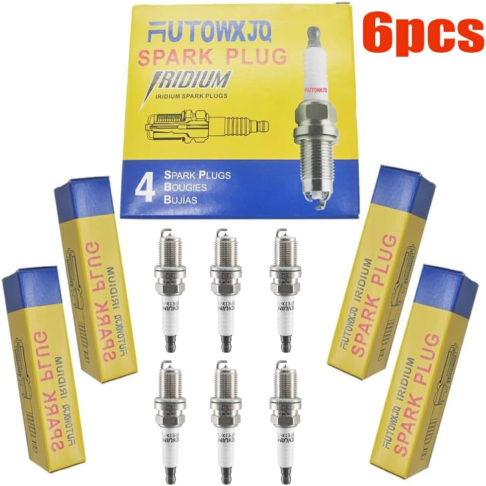 Autowxjq Iridium Spark Plugs Replace IZFR6K-11 6994, 6 Pack