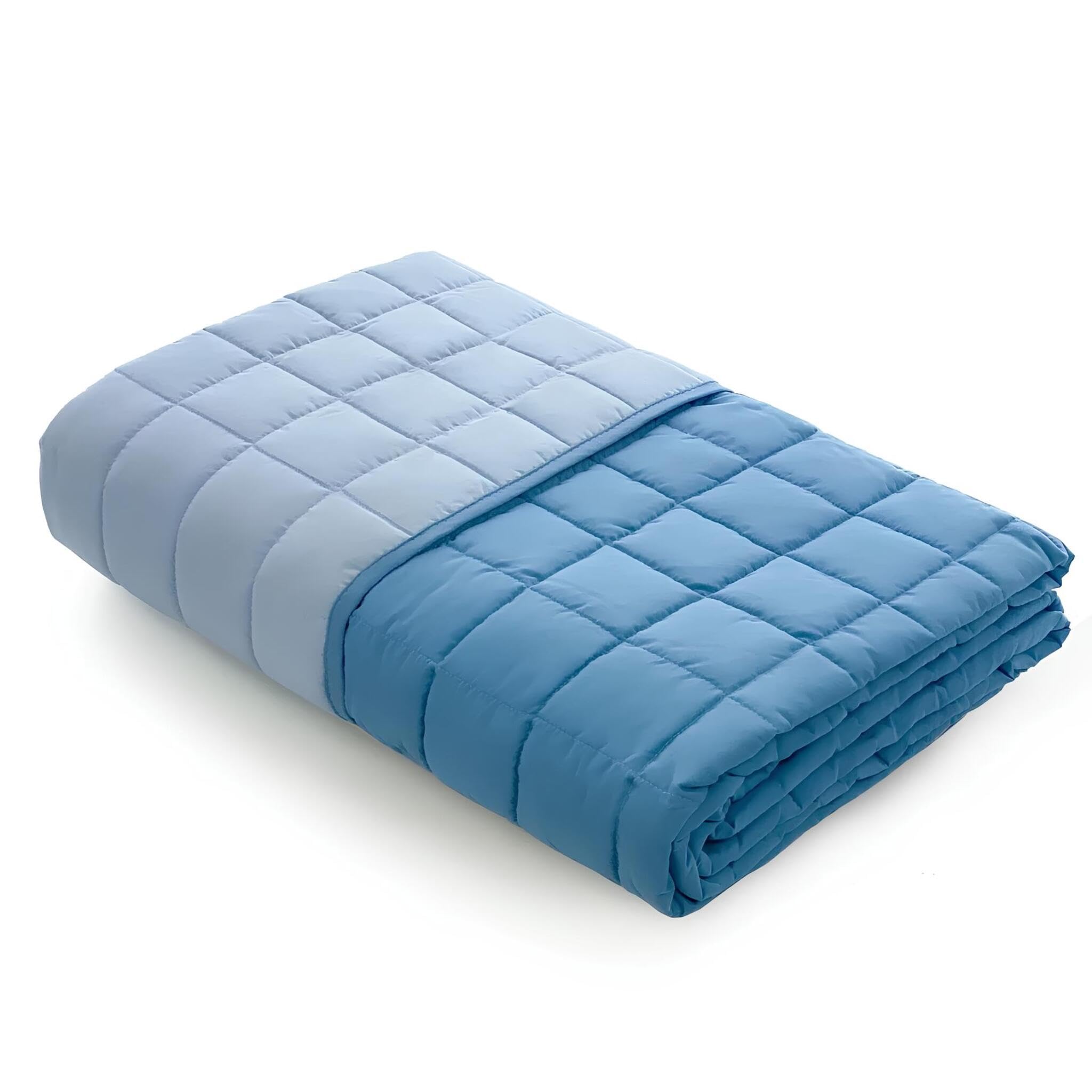 Caleffi - Copriletto Trapuntato Primaverile per letto Singolo - MODERN colore Cielo Tinta Unita in Microfibra