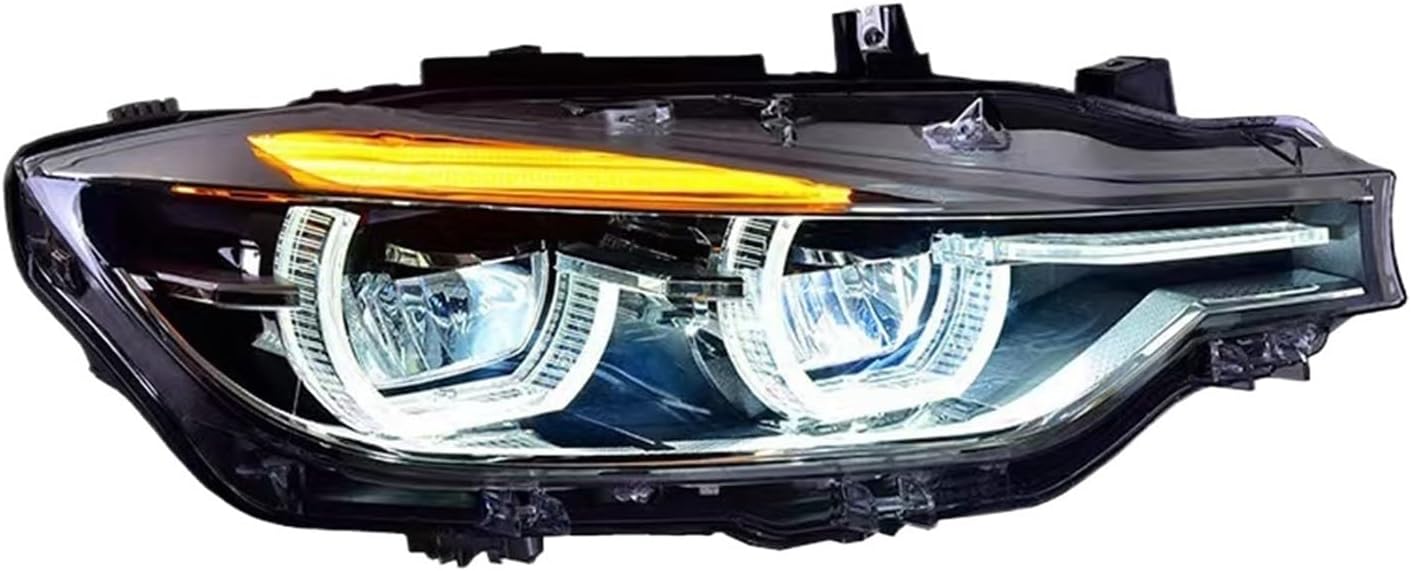 BMW 3シリーズ F30 F35 F80 2013-2019対応 【フロントヘッドランプヘッドライトカバーレンズ】 LEDダイナミックヘッドライト DRLエンジェル