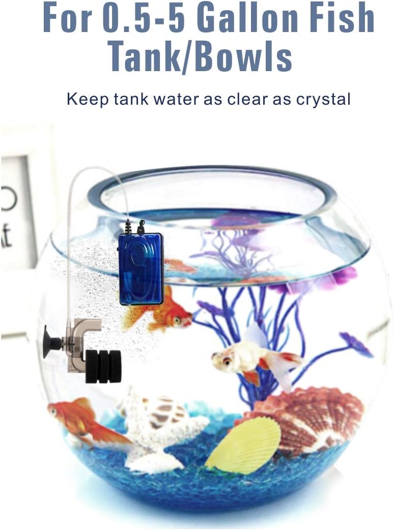 hygger Super Mini Aquarium Single Sponge Filter for Small Fish Tank 0.5-5 Gallon
