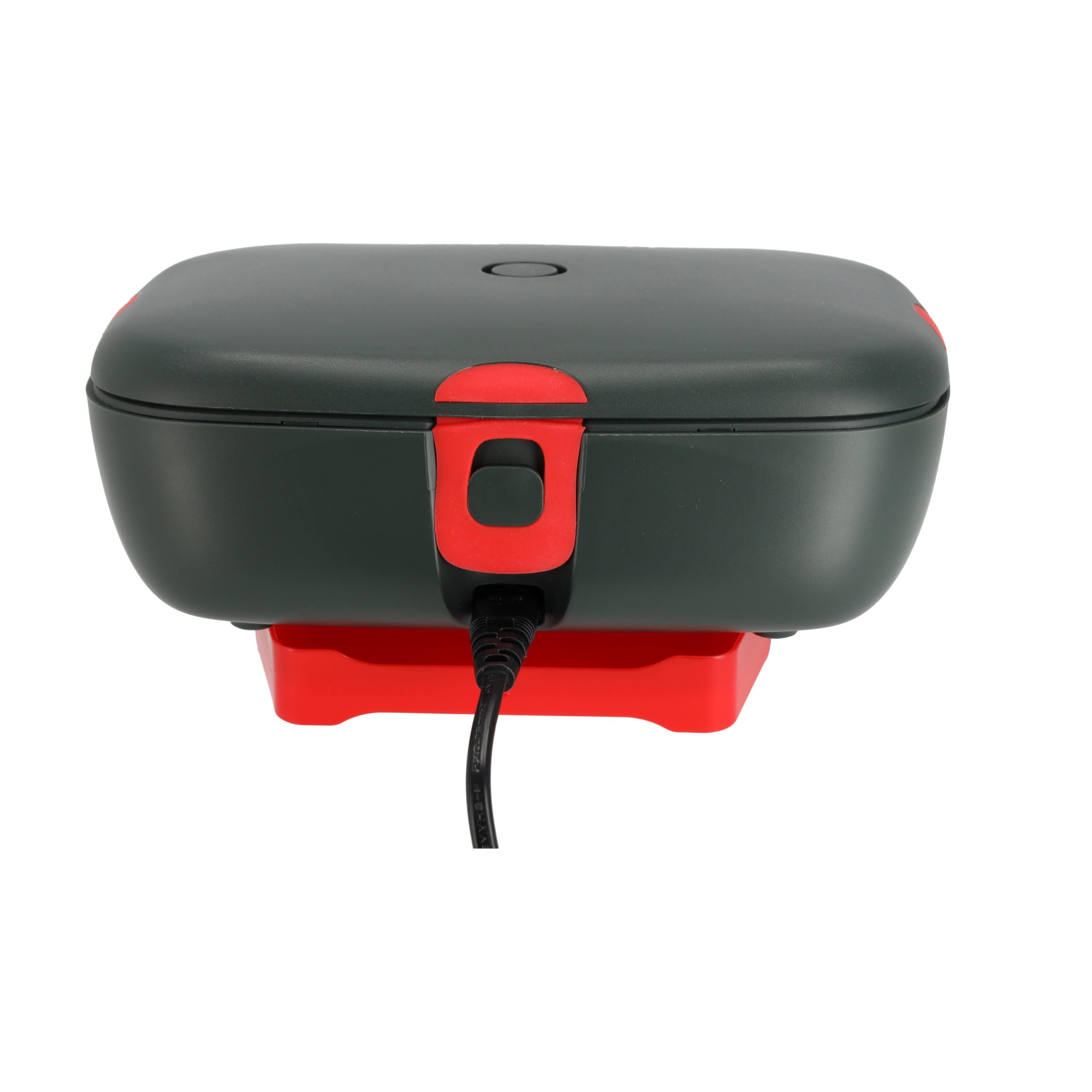 Faitron HeatsBox Style+, Elektrische Lunchbox, Warmhaltebox, zum Erhitzen von Speisen, Unterwegs, auslaufsichere Edelstahl-Schale (925 ml), Transportdeckel, per App steuerbar, 102 Watt, grau
