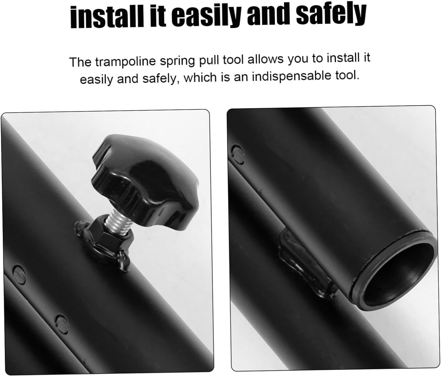 Mini Trampoline Replacement Handle Bar Durable Stainless Steel Single Handle for Boy Girl Adults Lightweight Fitness Accessory for Indoor and Outdoor Use