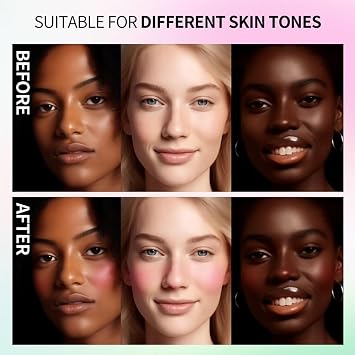 Color Changing Blush Oil, Skin's Natural PH Changing Blush for Dewy, Long-Wearing, Natural Flush, 6.5ml (02# Pink)