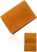 Kamedo Bag Manufacturing Business Card Holder, Men's, Genuine Leather, First Impression, Full Cowhide Leather, 50 Thin Cards, Card Case, Crazy Horse Leather, Large Capacity, Divider Plate, Thin