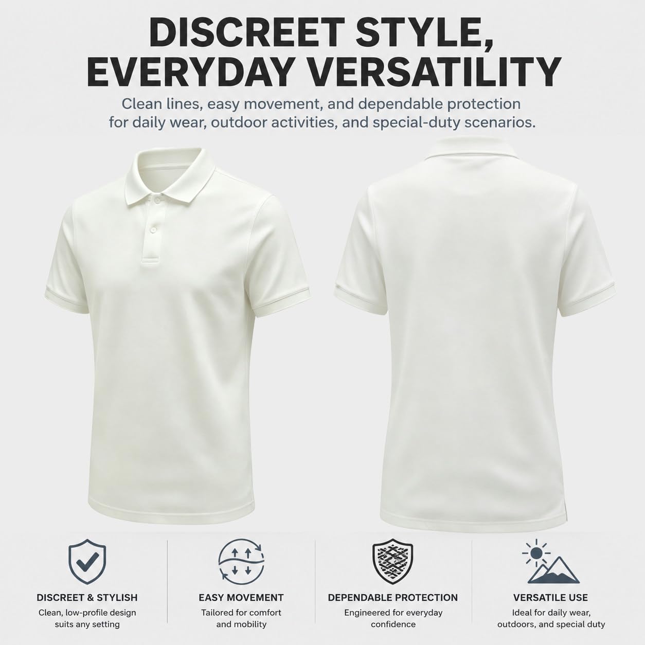 Camiseta De Protección De Nivel 5 para Mujer Black-XL | Chaleco Anticorte Y Antipunción De Nivel 3, Polo Antipunción De Nivel 4, Equipo Protección Personal Elegante Y Discreto