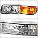DNA MOTORING HL-OEM-SIE99-4P-CH-AM Chrome Amber Headlights Compatible with 99-07 Sierra Yukon