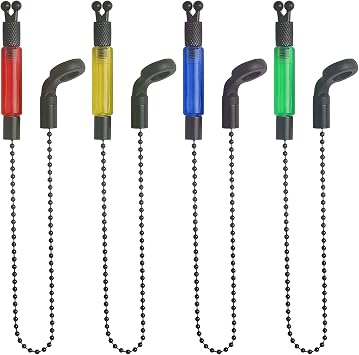 Realure 4pcs Carp Bobbins, Illuminated Bite Indicators for Night Fishing