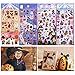 Naler Halloween Aufkleber Selbstklebend Sticker für Scrapbooking Party Dekoration, 4 Bogen