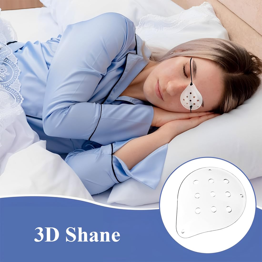 Masque oculaire transparent JEYORZY 4 pièces, coque de protection oculaire rigide respirante