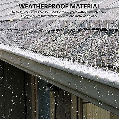 A2B Kit de espinhos de pássaro de aço inoxidável anti pássaro cerca de pombo repelente de gaivota an
