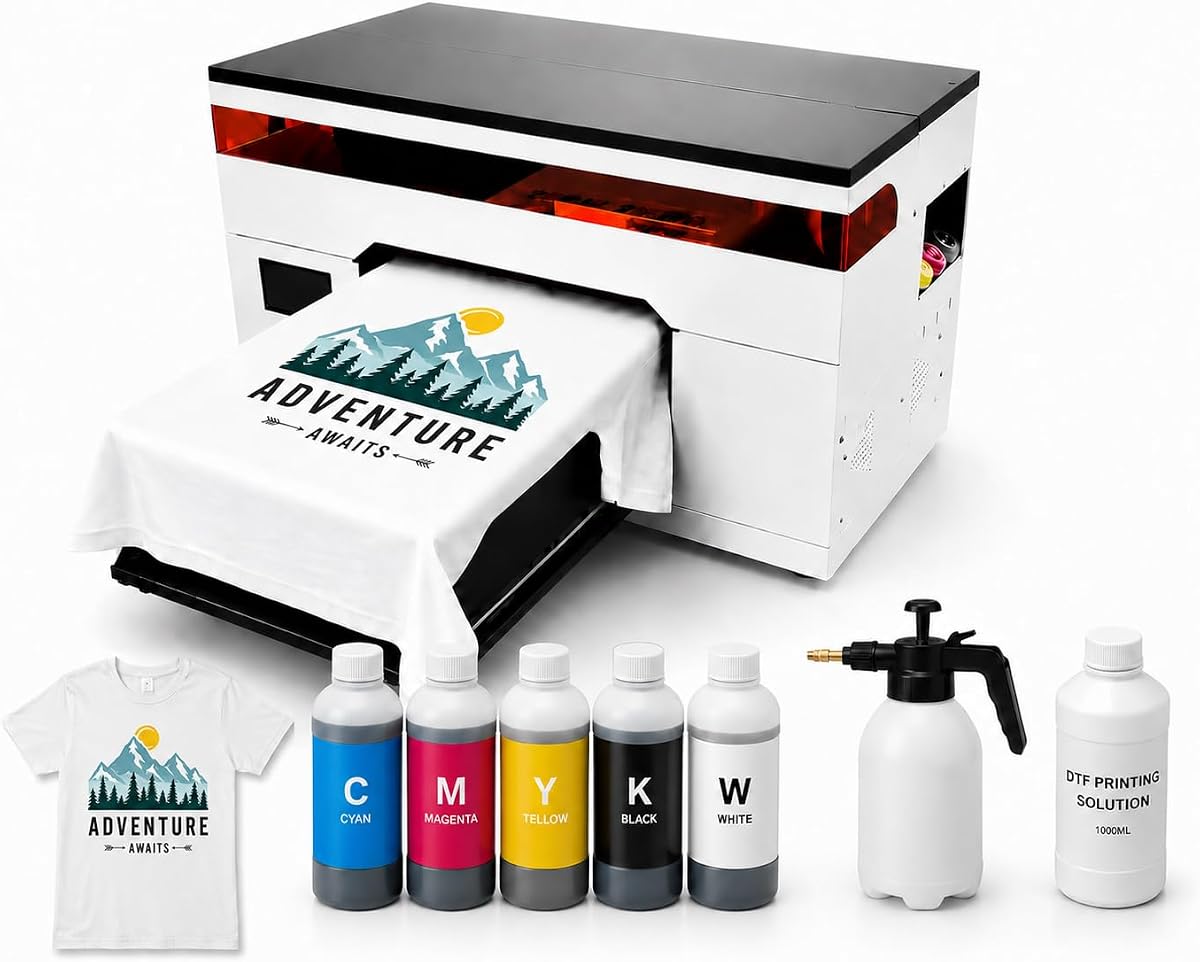 A3 DTG Printer with Dual XP600 Printheads