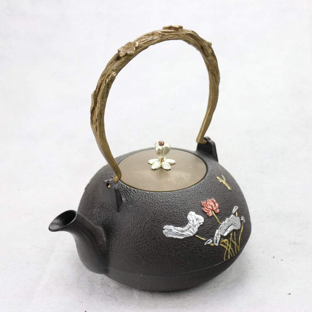 Teiera in ceramica, teiera da 40,5 oz/1,2 l, teiera in ghisa, teiere in ghisa, teiere giapponesi, bollitore, teiera, teiera, bollitore, teiera, cucina domestica, bollitore in ghisa/9834