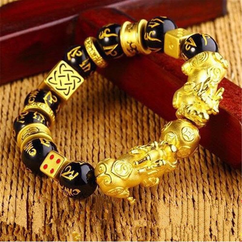 Buddha & Karma Double Pi Xiu/Pi Yao Bracelet – Feng Shui Wealth & Protection Charm for Prosperity, Abundance & Success – Lucky Energy Bracelet for Men & Women - Image 4