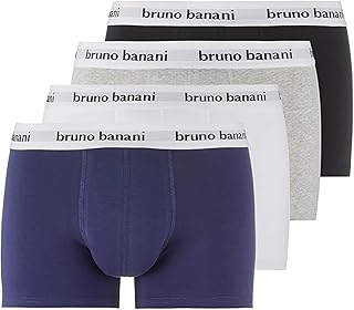 bruno banani
Snazzy Men's Shorts Set of 4 – Boxer Shorts Men's Cotton with Fabric Elastic Waistband – Breathable – No Fly – Memory Effect
OEKO-TEX STANDARD 100
