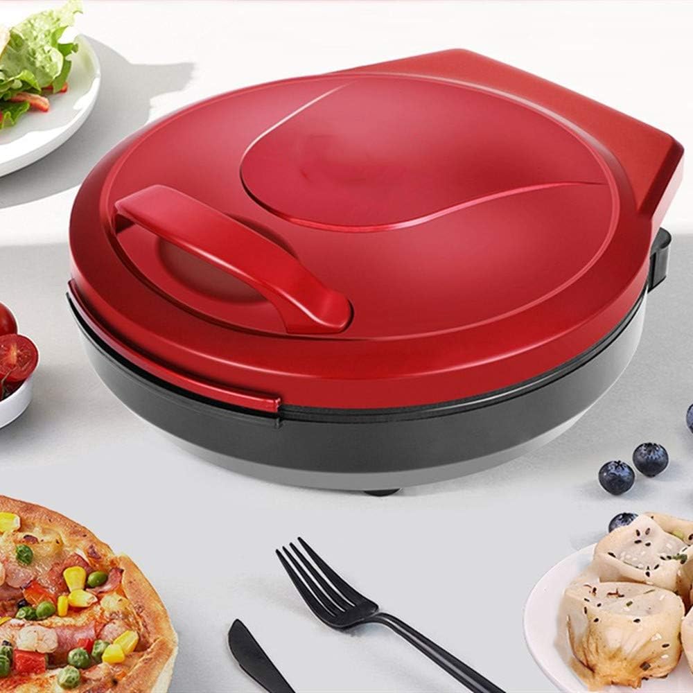 red rotatable Electric Baking Tray Designed with Diamond Shaped Baking Tray Non-Stick Coating Safe Fast Frying Double-Sided Heating Household Frying pan