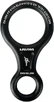 Fusion Climb Placa de alumínio com 8 decrescentes, preta, resistente