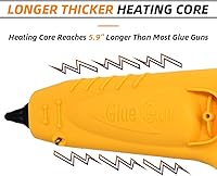 Vista 4 de Pistola de pegamento caliente profesional de tamaño completo de 500 vatios de alta temperatura, industrial, resistente, pistola de pegamento