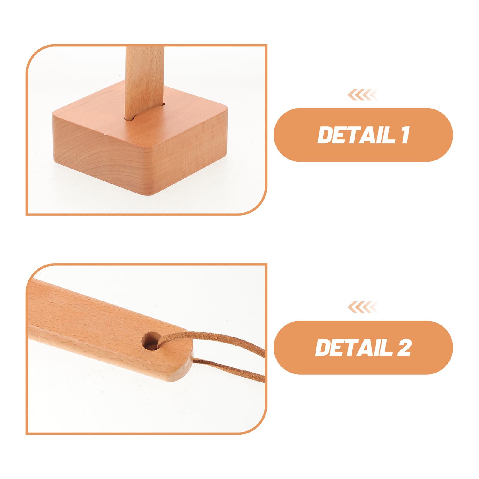 Gatuida Calzador de Madera de Mango Largo de 55 Cm con Soporte Estable para Facilitar el Calzado Hogar, Adecuado para Hombres y Adultos en Salas de Estar