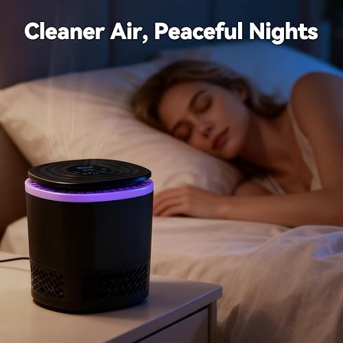 Miniatura 5 de Purificador de aire para el hogar y el dormitorio, elimina el 99.997% del humo, polen, pelo de mascotas y olores