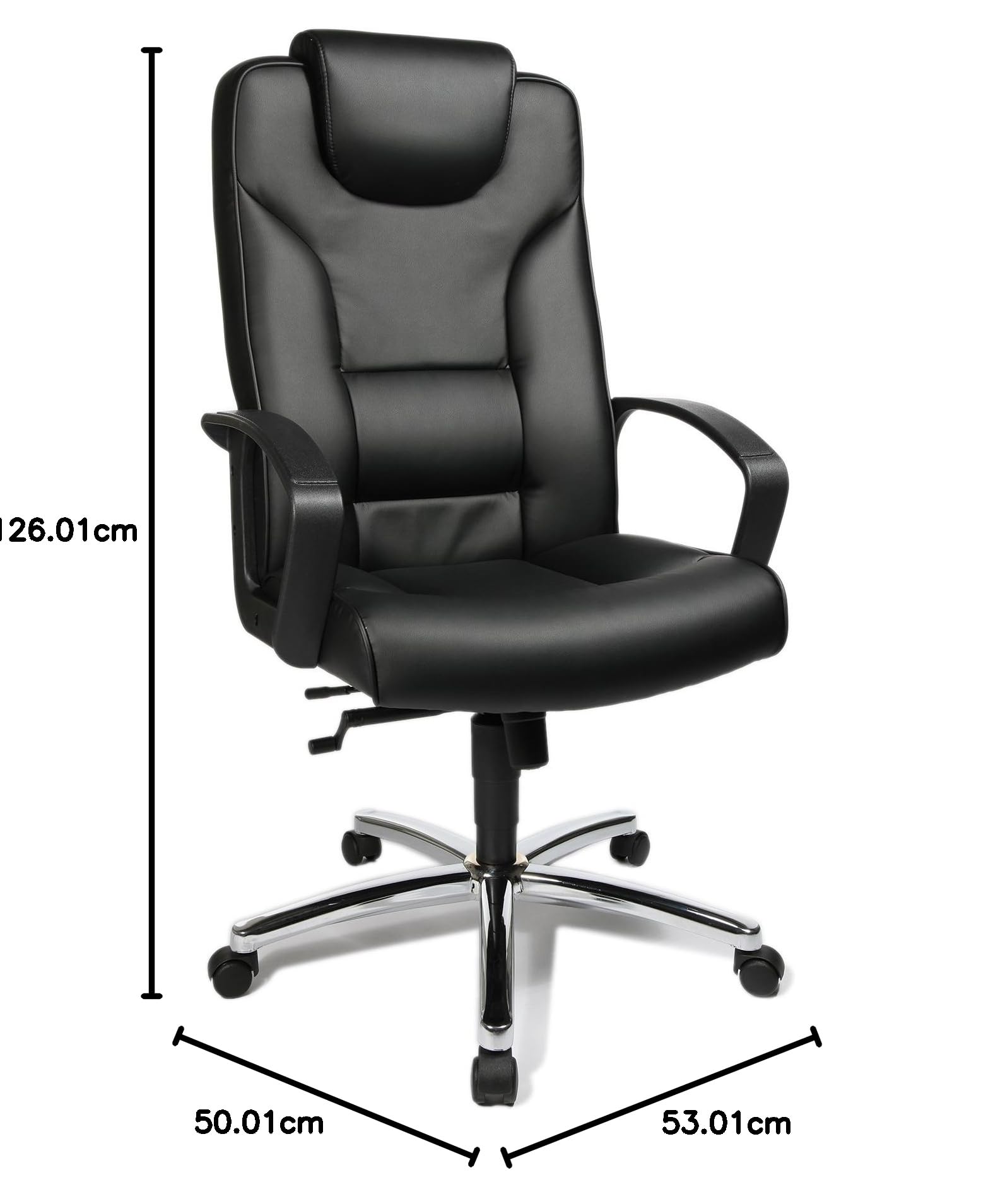 Topstar 7819D60 Chefsessel Comfort Point 50, Bezugsstoff Kunstleder schwarz