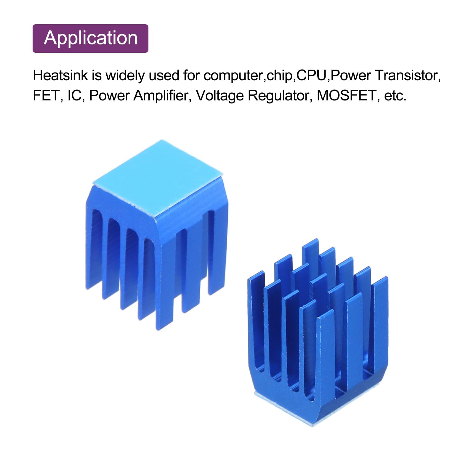 QUARKZMAN 22 Stück Kühlkörper Aluminium | 9x9x12mm Kühler Für Elektronik