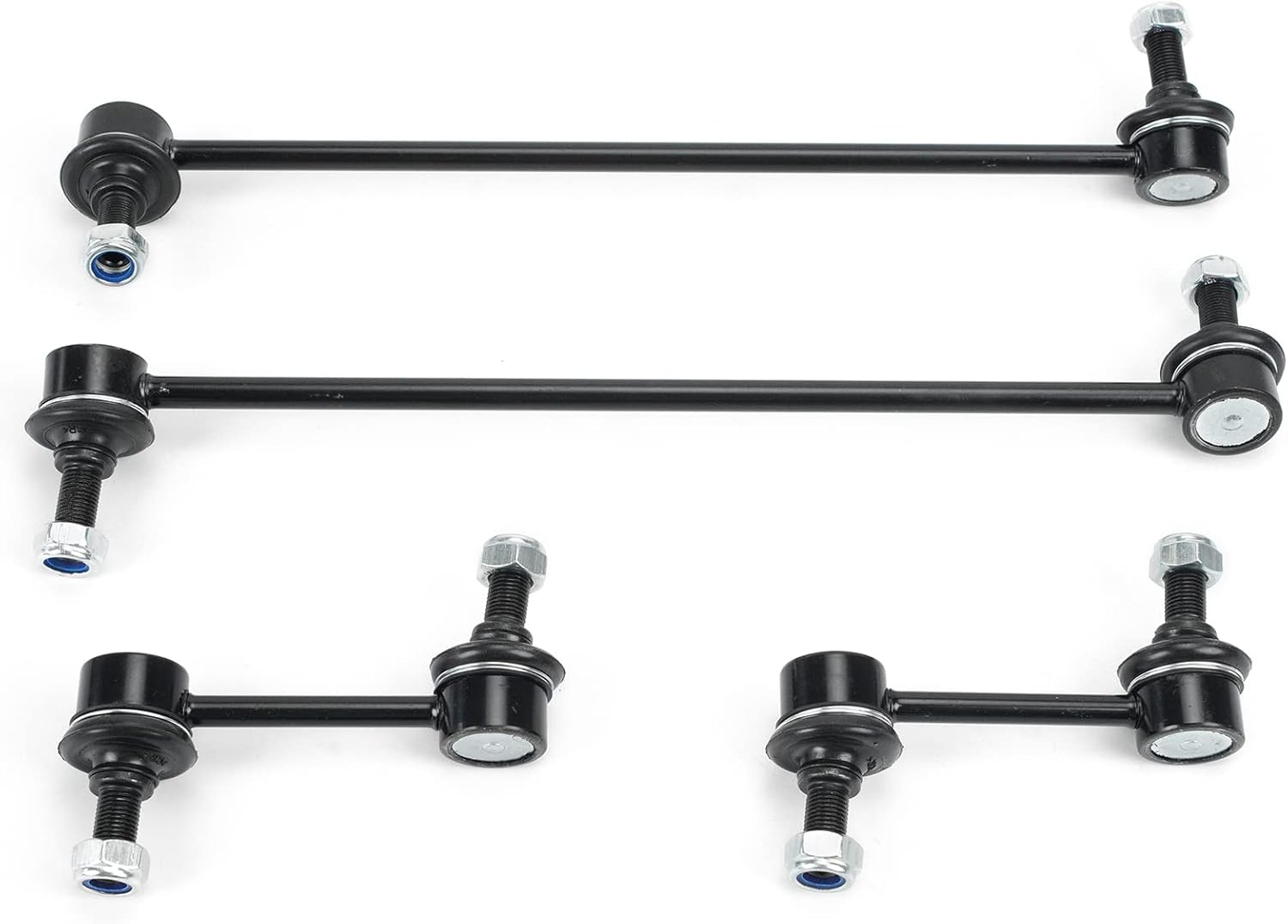 MPLUS K750204, K750205, K750279 4X Front & Rear Stabilizer Sway Bar Link Replace 2007-2012 for Hyundai Santa Fe All Models, 2007-2012 for Hyundai Veracruz All Models, 2011-2013 for Kia Sorento