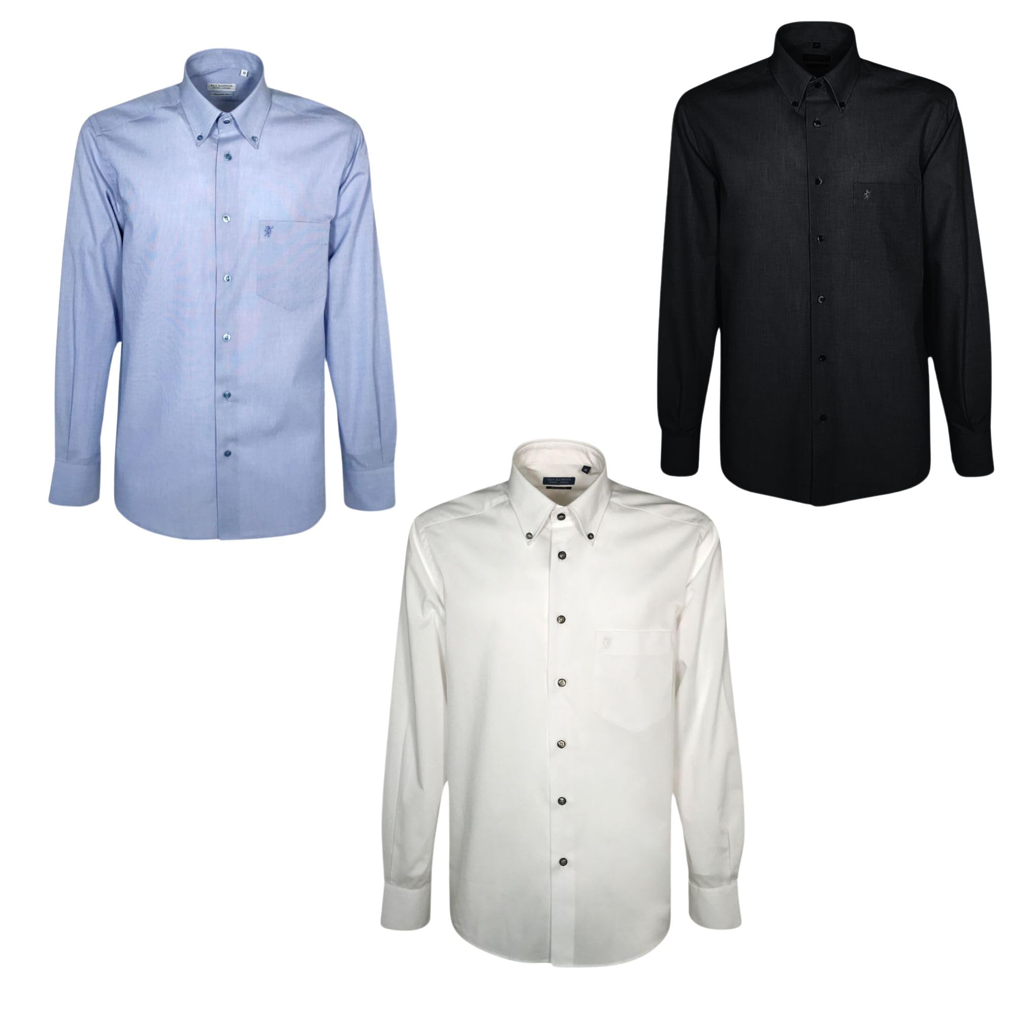 Saggio Sea Barrier 3 Camicie da 3XL a 6XL Valdes Comode Casual Colorate Manica Lunga in Puro Cotone Uomo Taglie Forti Profumatore Casual 3XL