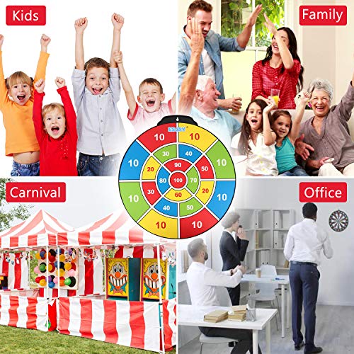 18 Inch Magnetic Dart Board Set For Kids, Indoor Outdoor Game Dart Game With 12 Darts, Dartboard Toys Gifts For 6 7 8 9 10 11 12 Year Old Boys #TOP3