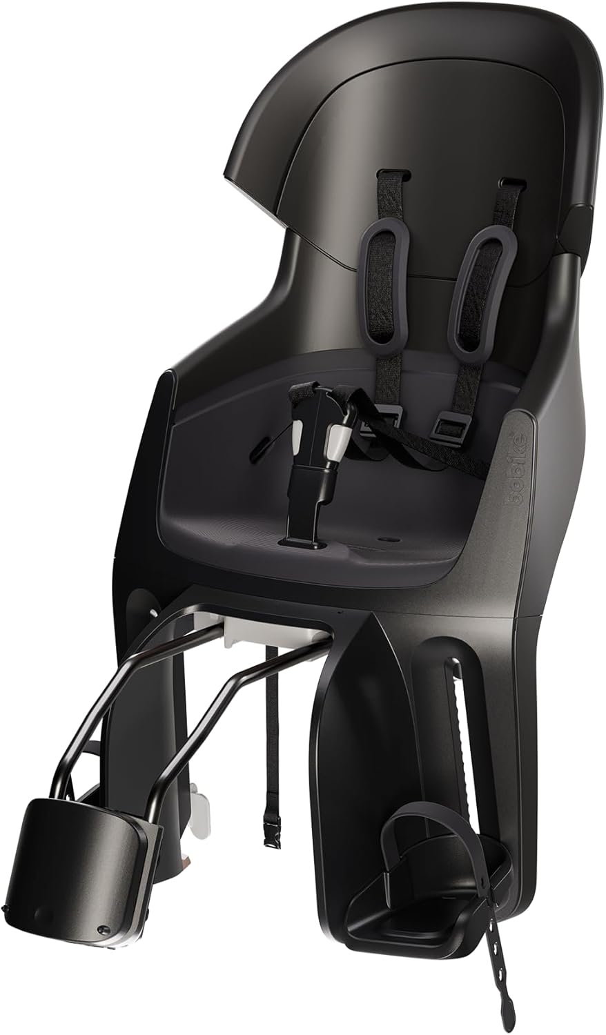 Rear Reclinable Bicycle Child Seat Luggage Carrier and for Frame Bobike Exclusive Evolve Maxi Double-Wall Safety, 5-Point Harness and Adjustable headrest, for Children up to 22 kg