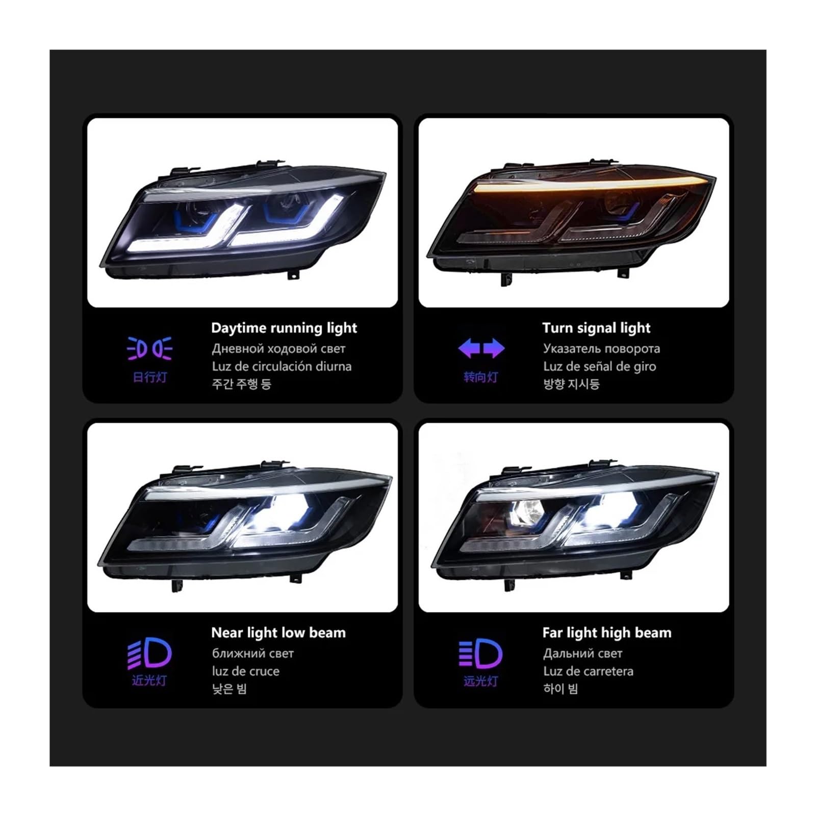 BMW E90 前期ヘッドランプ 並行輸入品】ヘッドランプ 2005 2012 BMW E90 ヘッドライト キセノン