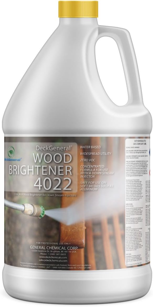 Wood Brightener 4022 by DeckGeneral | Deck Cleaner