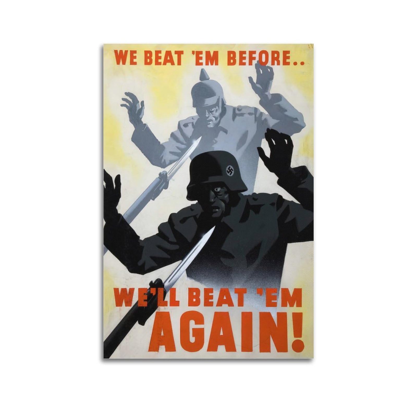 WARL Vintage WW2 British Propaganda Poster Decorative Painting Canvas Art Picture 20x30inch(50x75cm)