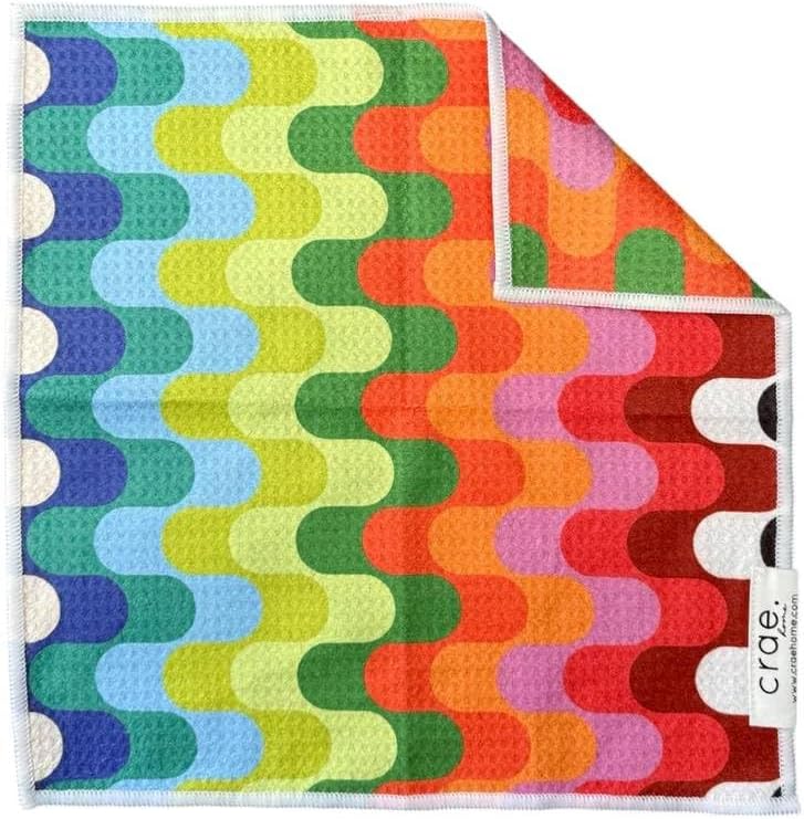 Double-Sided Microfiber Washcloths Waffle Weave – 12x12 Inch, Super Absorbent, Lint-Free, Fast Drying Kitchen Washcloths for Cleaning, Washing Dishes, Cars & More – Durable & Soft - Ziggy- Multi
