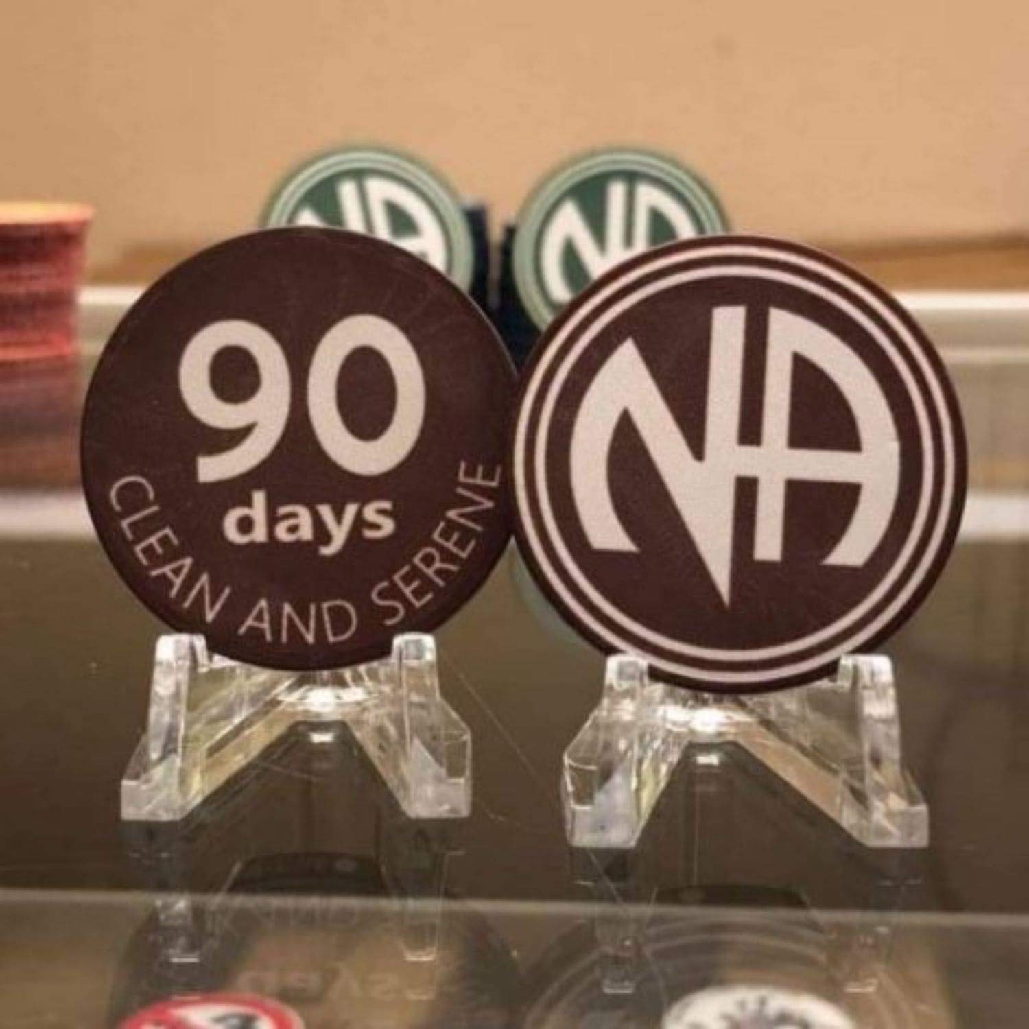 MYRECOVERYSTORE Narcotics Anonymous NA 90 Day Chip Clean and Sober Gift