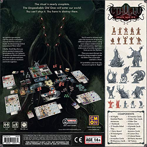 Cmon DMD001 Cthulu: Death May Die Board/ Horror/ Mystery/ Cooperative Game thumb #1