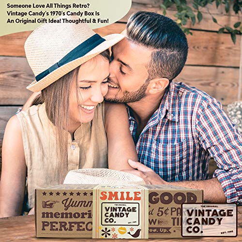 Vintage Candy Co. 1970S Retro Candy Gift Box - 70S Nostalgia Candies - Flashback Seventies Fun Gag Gift Basket - Perfect '70S Candies For Adults, College Students, Men Or Women, Kids, Teens #TOP7