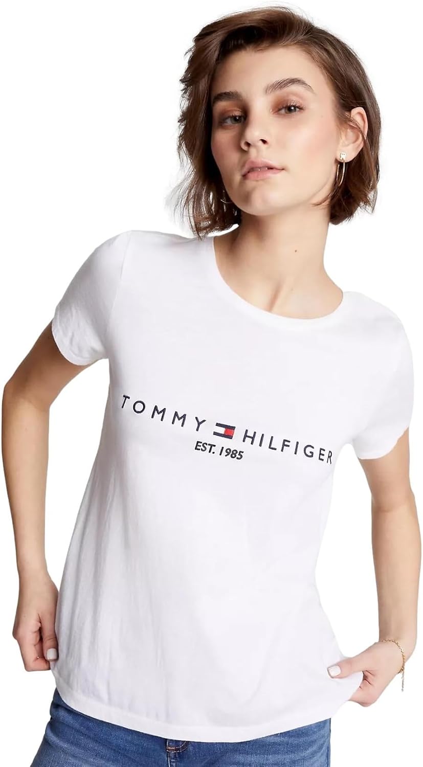 Tommy Hilfiger Womens Short Sleeve Logo T-Shirt