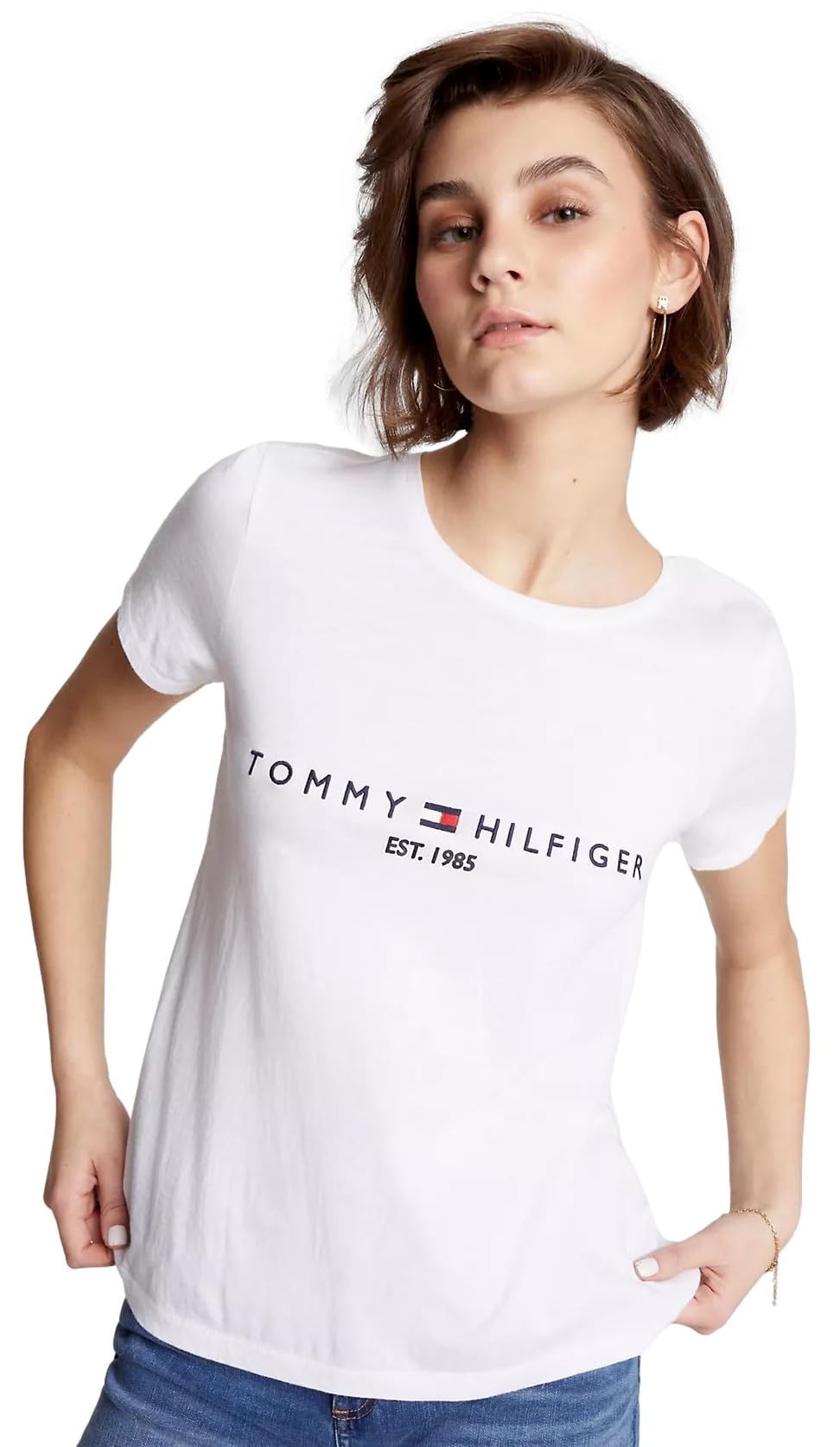 Tommy Hilfiger Women's Short Sleeve Logo T-Shirt