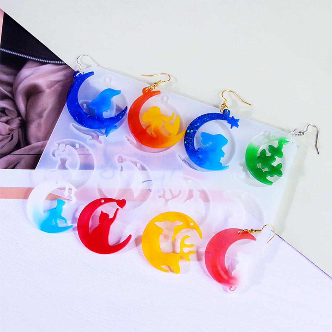 4 Pièces Moules En Résine, Moules De Moulage De Bijoux, Moule à