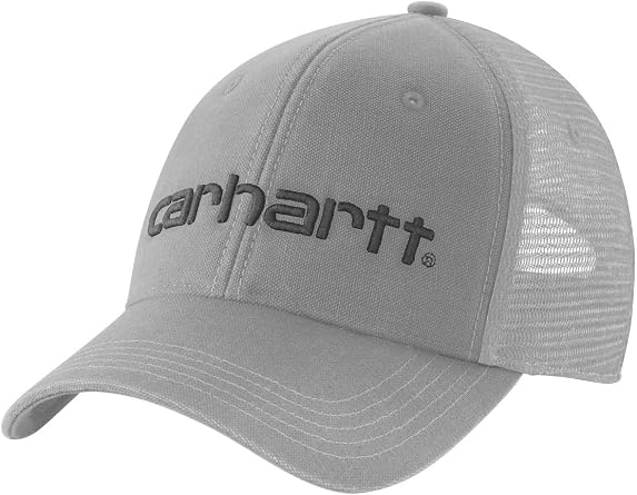 Carhartt Mens Canvas Mesh-Back Logo Graphic Cap